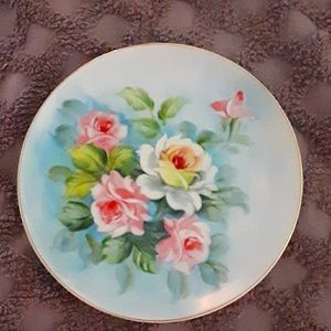 8" Handpainted  Lefton Decorative Plate